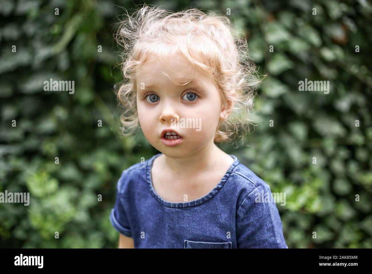 Sweet Blonde Child Curly Hair High Resolution Stock Photography And Images Alamy