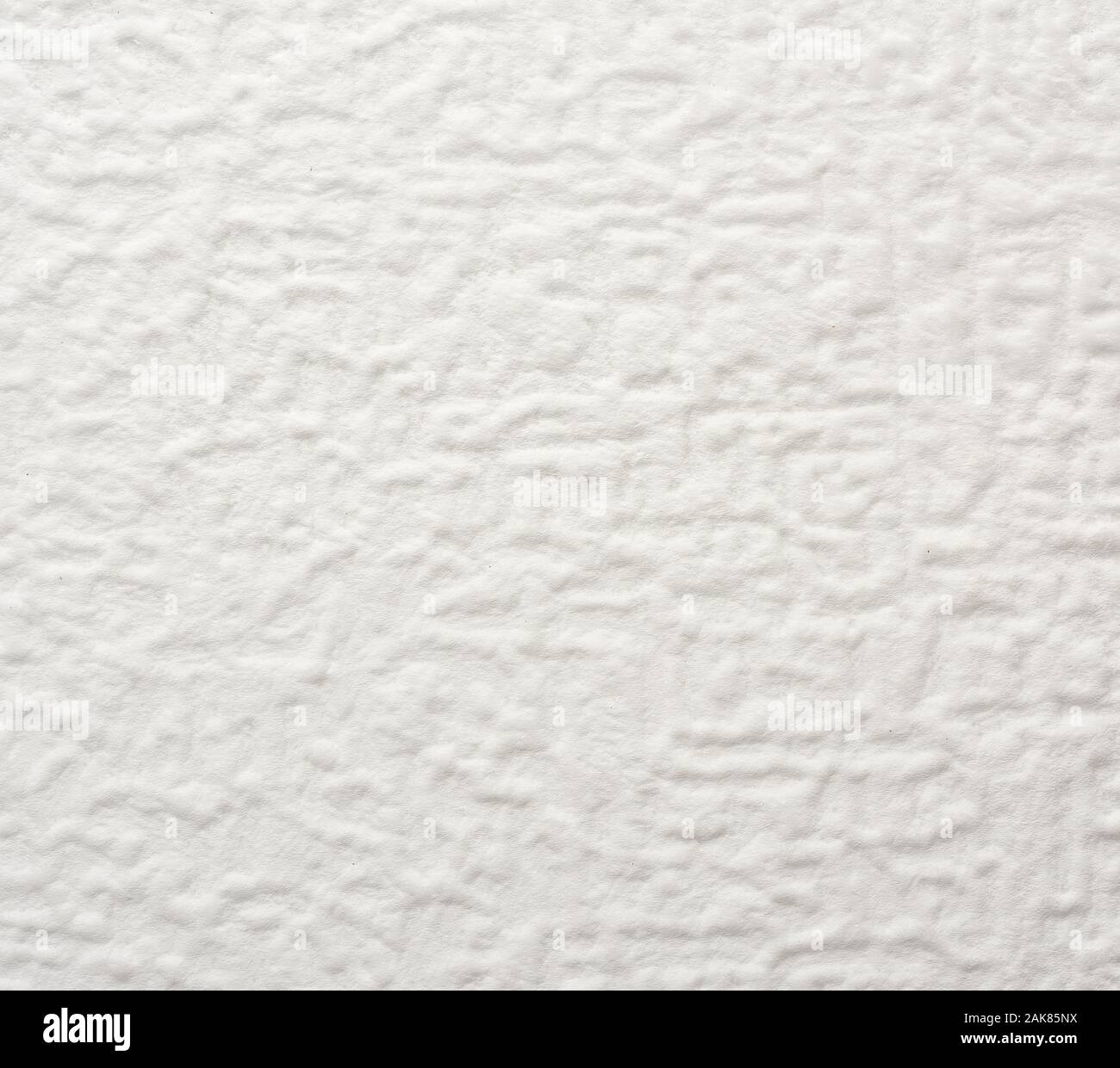 white foam texture with uneven wavy surface, full frame, close up Stock Photo