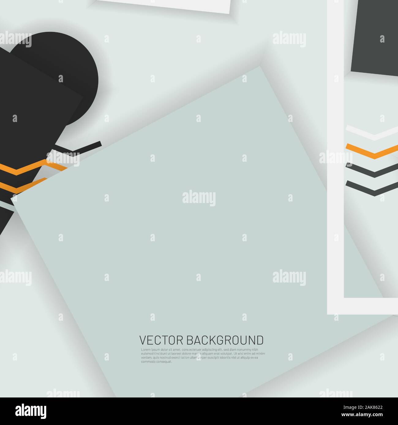 Abstract vector memphis background . geometric elements. Design patterns with overlapping shapes. New texture for your design. Stock Vector