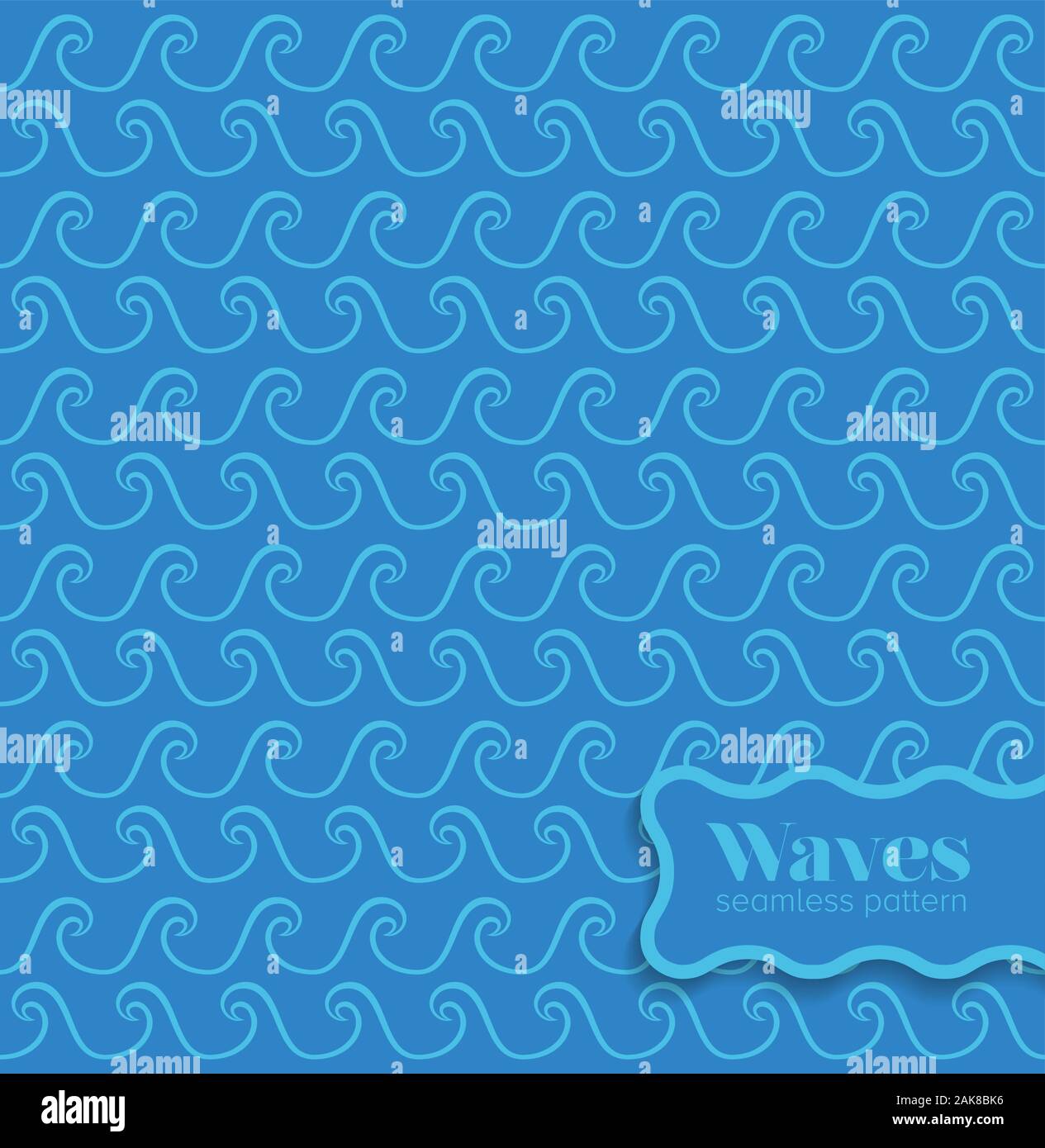 Blue waves background vector design Stock Vector Image & Art - Alamy