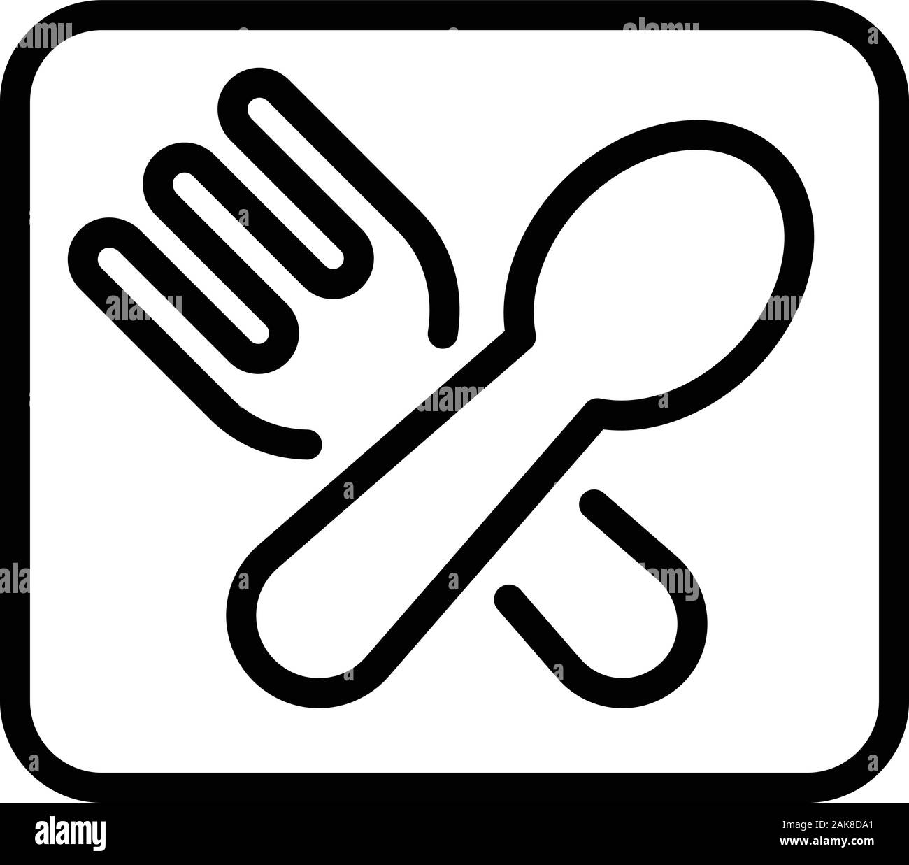 Baby kitchen icon, outline style Stock Vector
