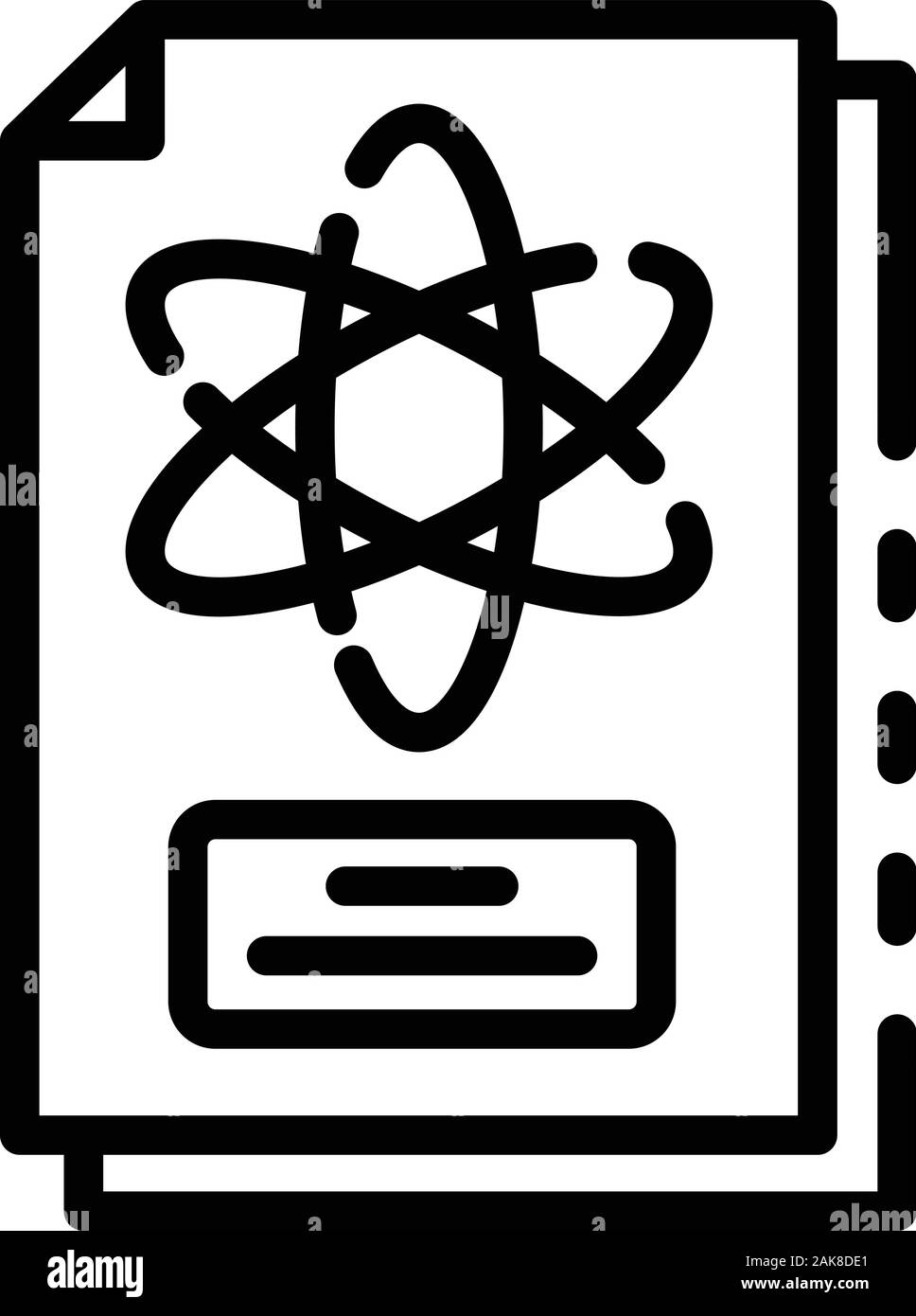 Physics paper icon, outline style Stock Vector Image & Art - Alamy