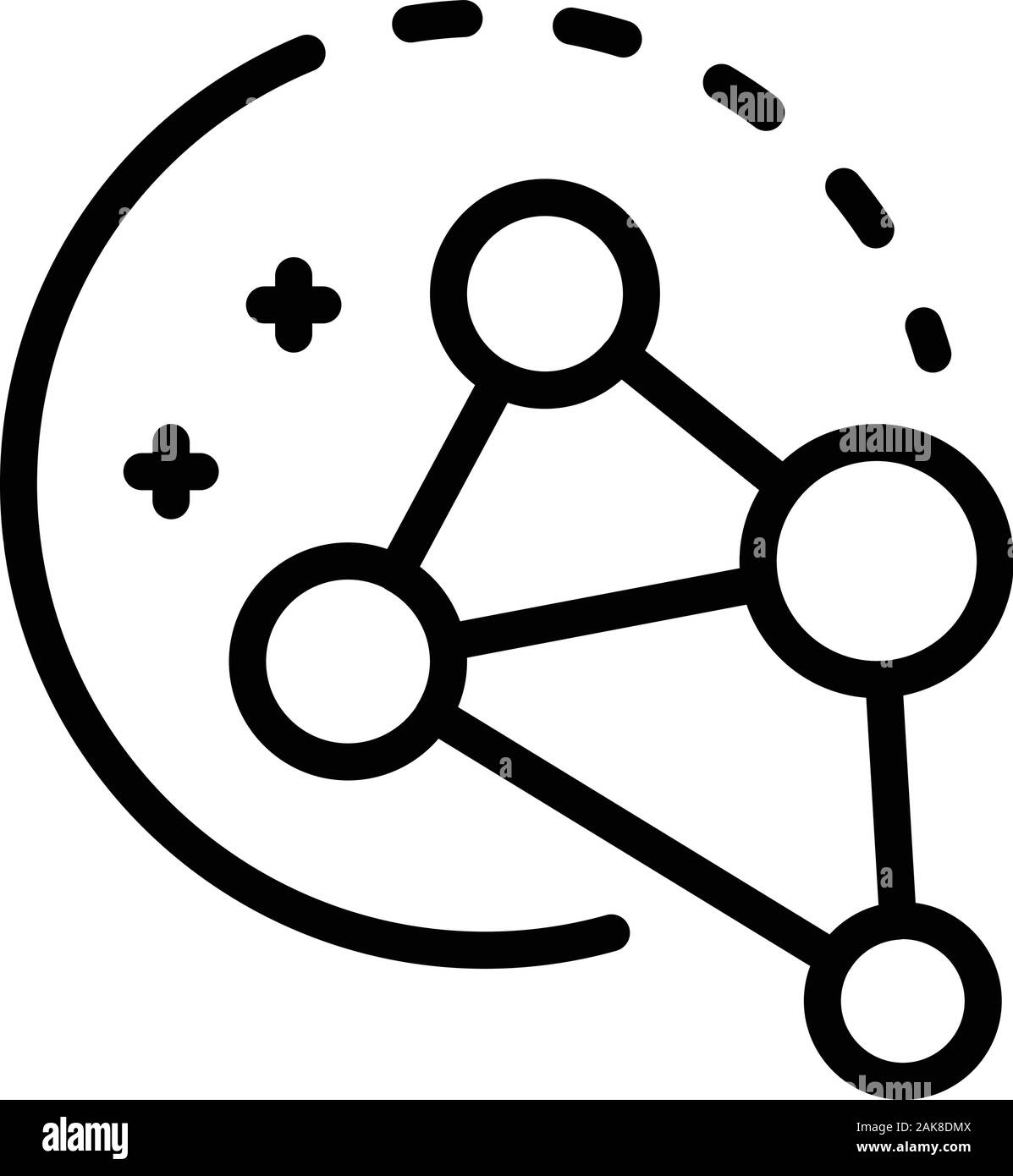 Chemical molecule icon, outline style Stock Vector Image & Art - Alamy