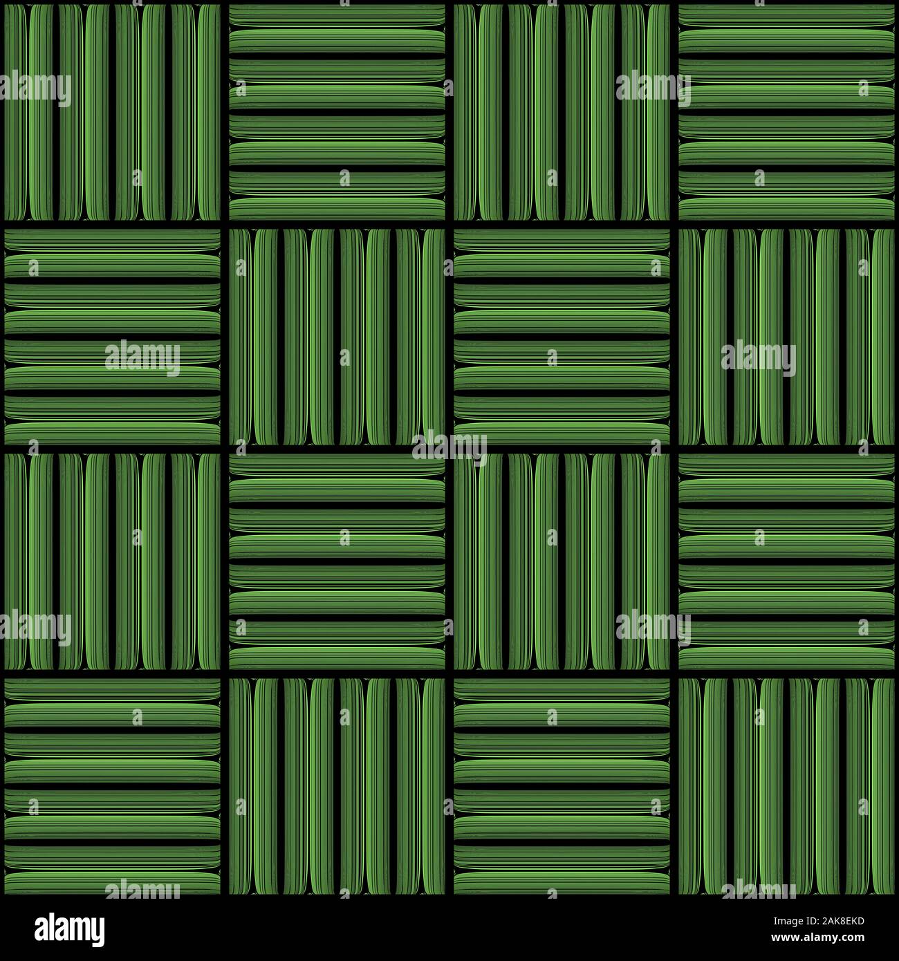 Green metallic tiled pattern. Algorithmic graphic design Stock Photo ...