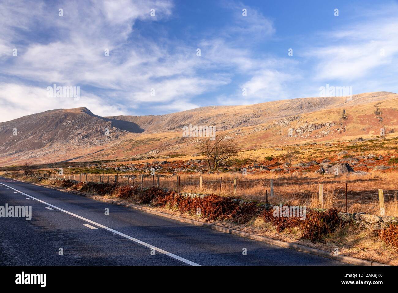 The Ogwen Valley, Snowdonia, North Wales Stock Photo