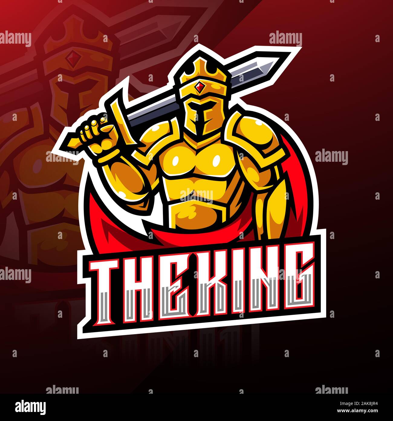 The King esport mascot logo design Stock Vector Image & Art - Alamy