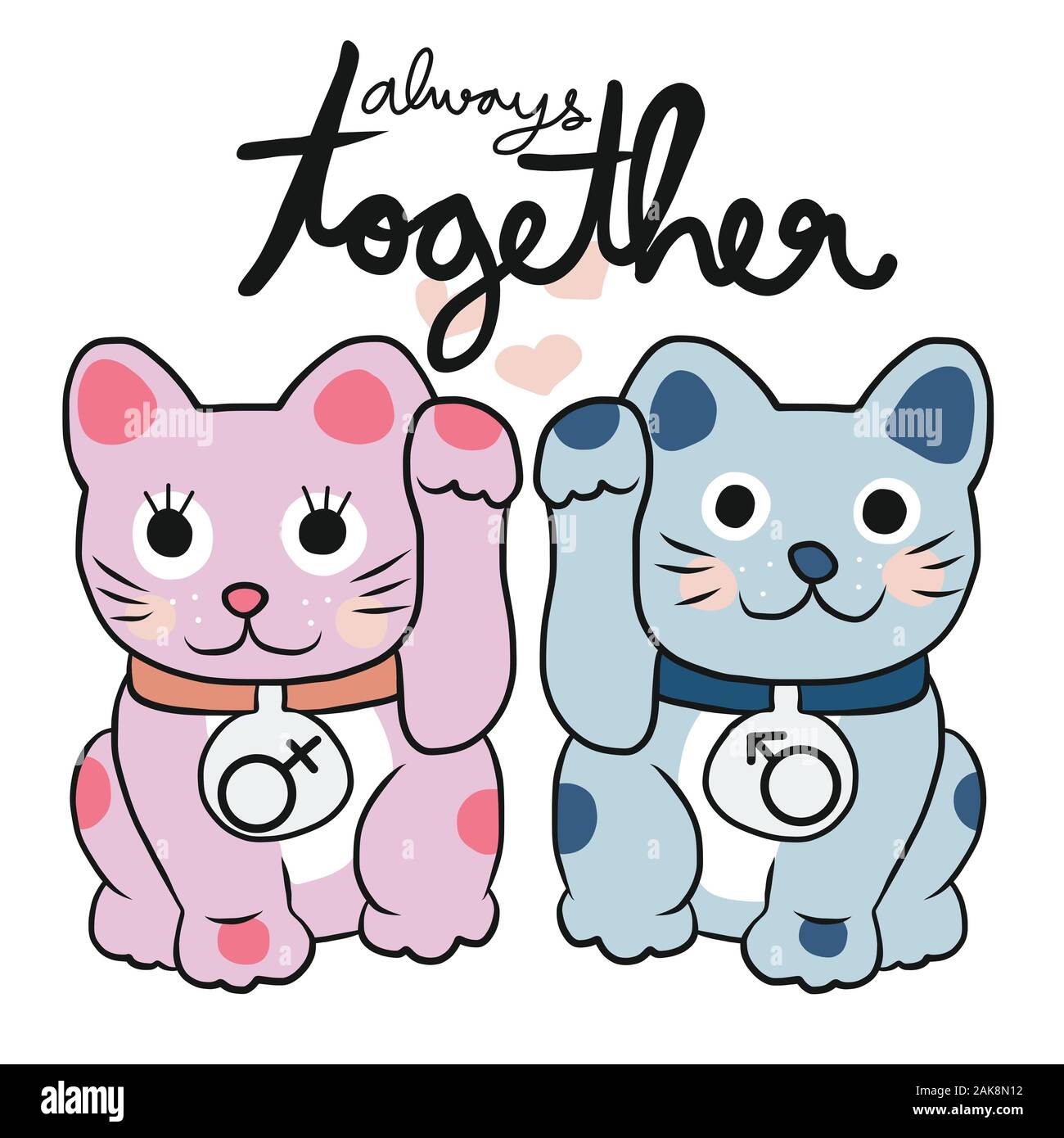 Good luck kitty Stock Vector Images Alamy