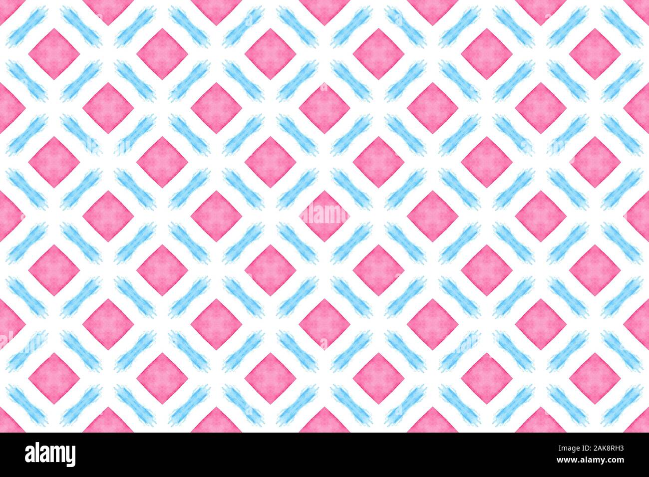 Watercolor seamless geometric pattern design illustration. Background ...