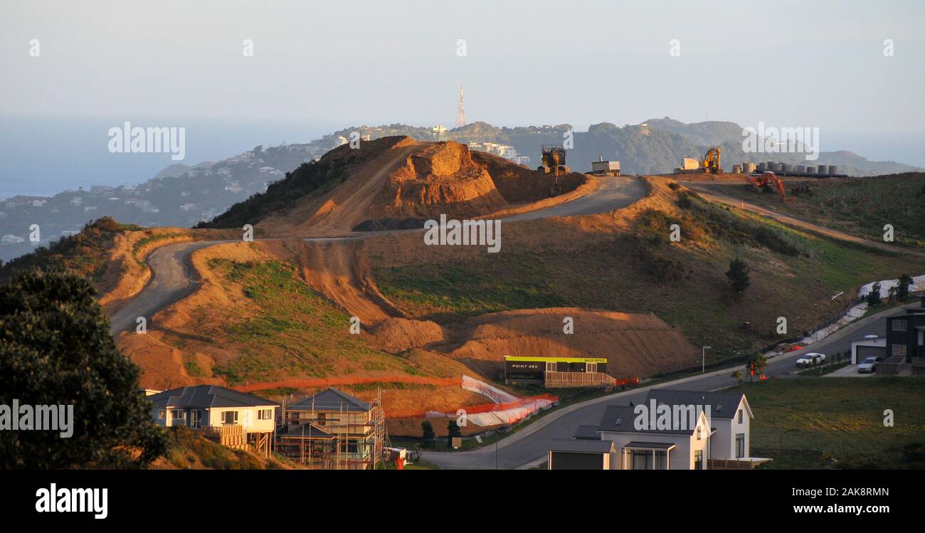Real estate on a hill hires stock photography and images Alamy
