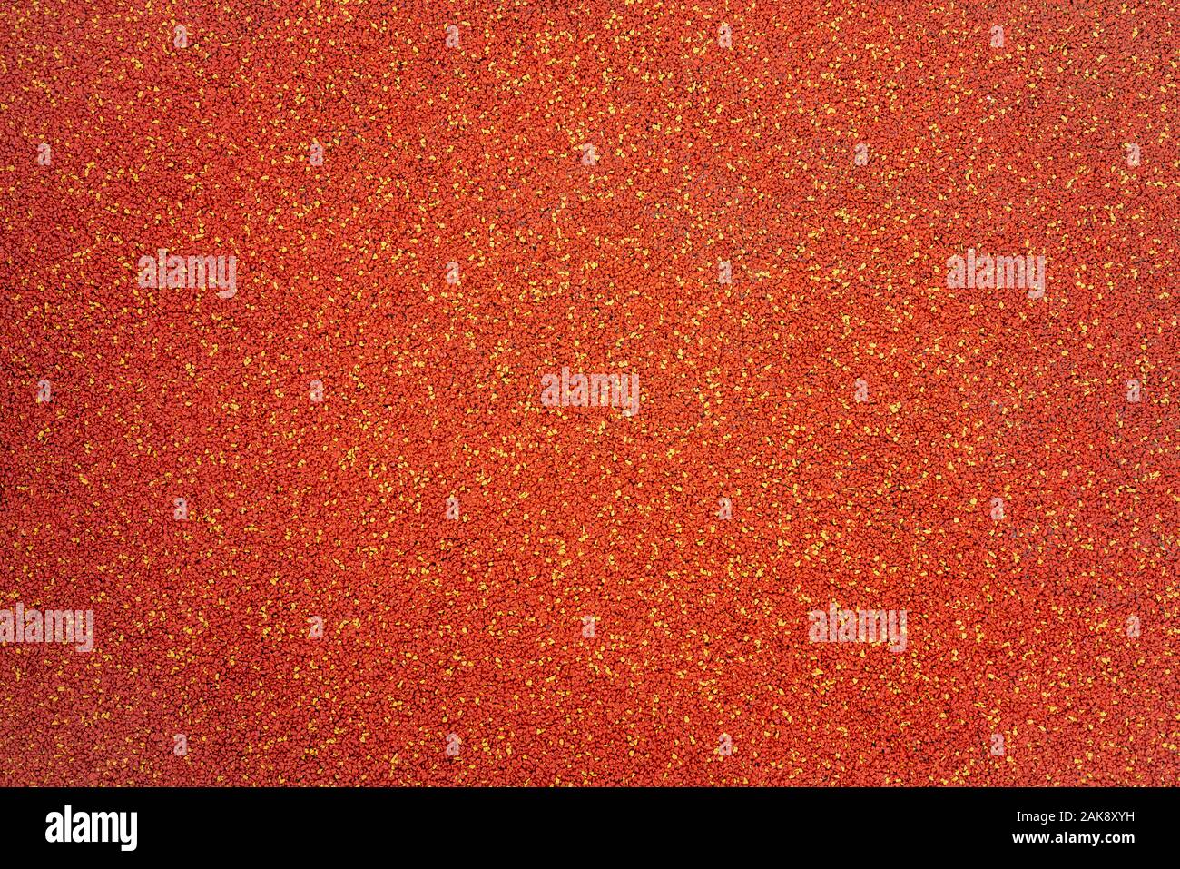 Orange and Yellow Rubber Gravel Texture surface Stock Photo