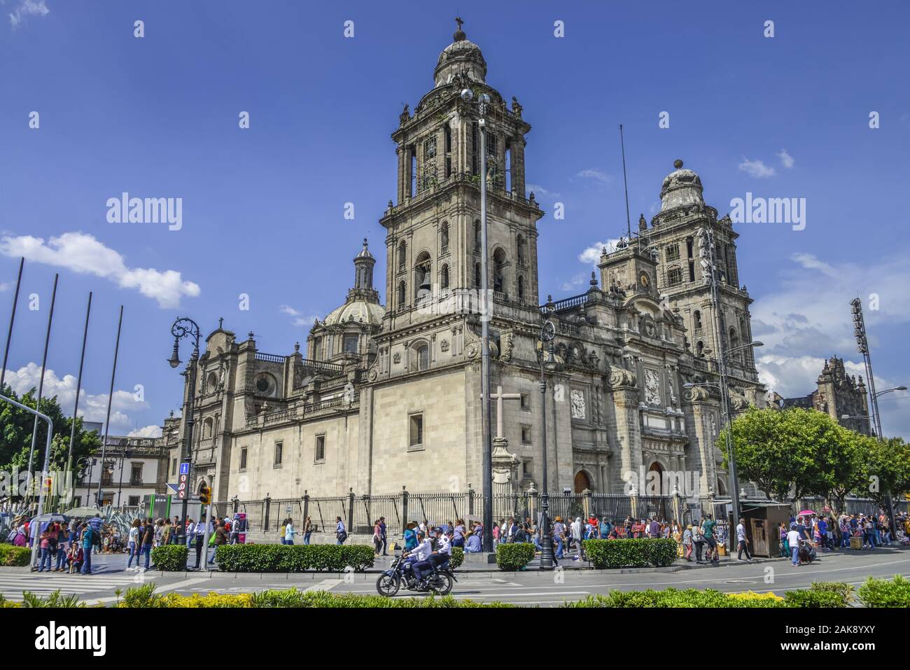 Kathedrale Catedral Metropolitana de la Asuncion de Maria, Plaza de la Constitucion, Mexiko Stadt, Mexiko Stock Photo