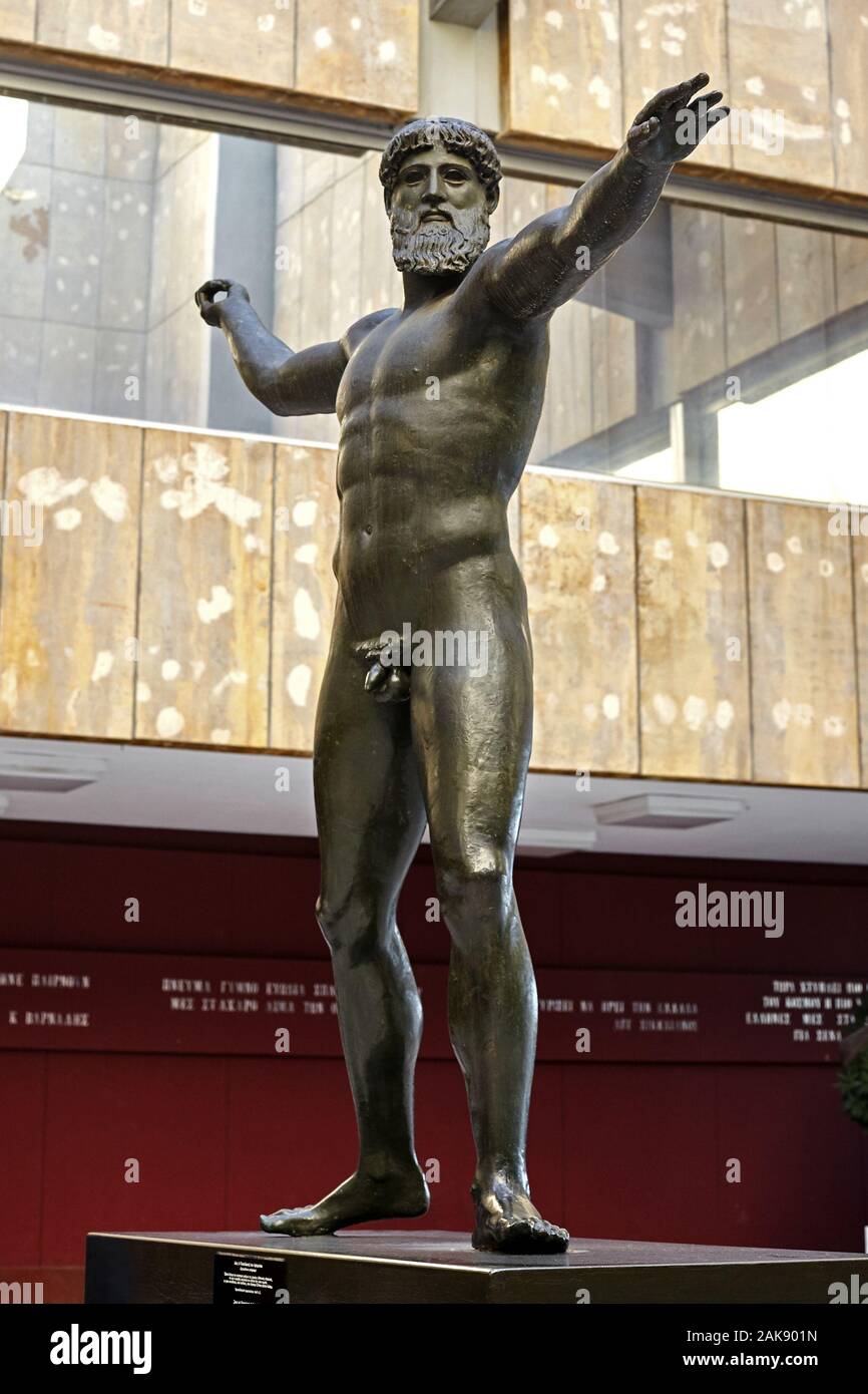 statue of Zeus(or Poseidon) of Artemision Stock Photo Alamy