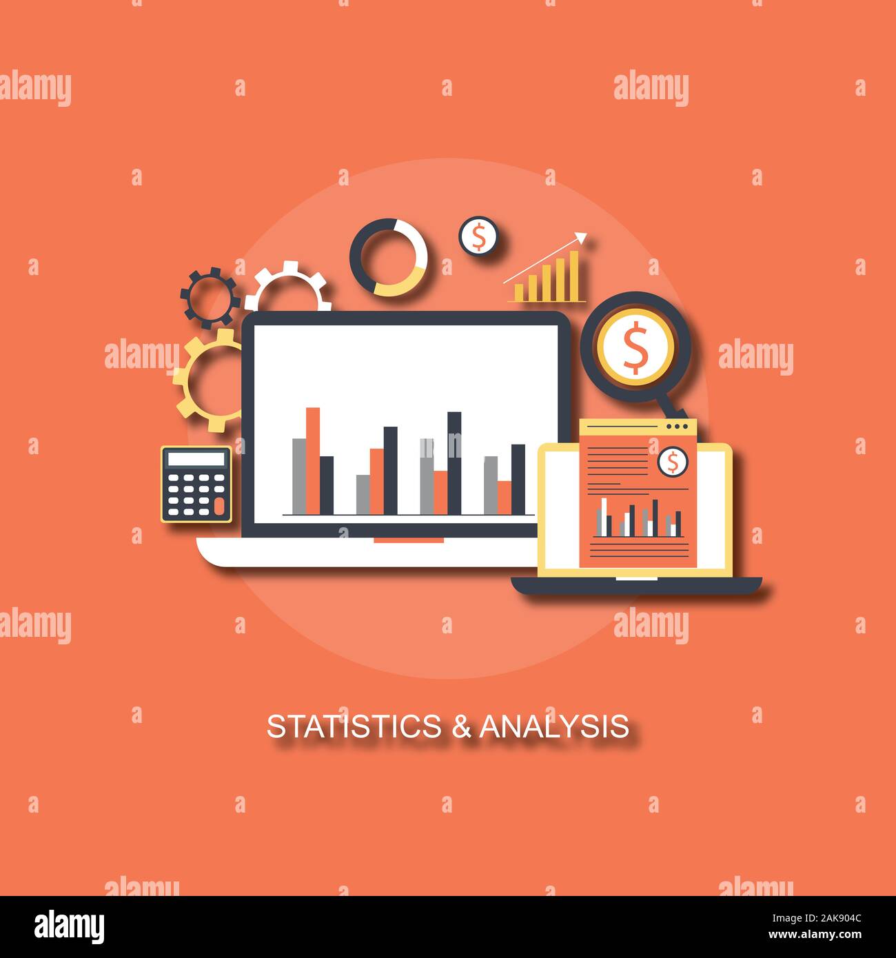 statistics-and-data-analysis-stock-illustration-stock-photo-alamy