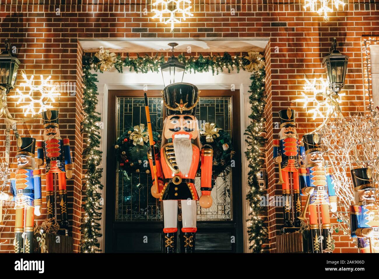 Christmas lights, New York Stock Photo Alamy