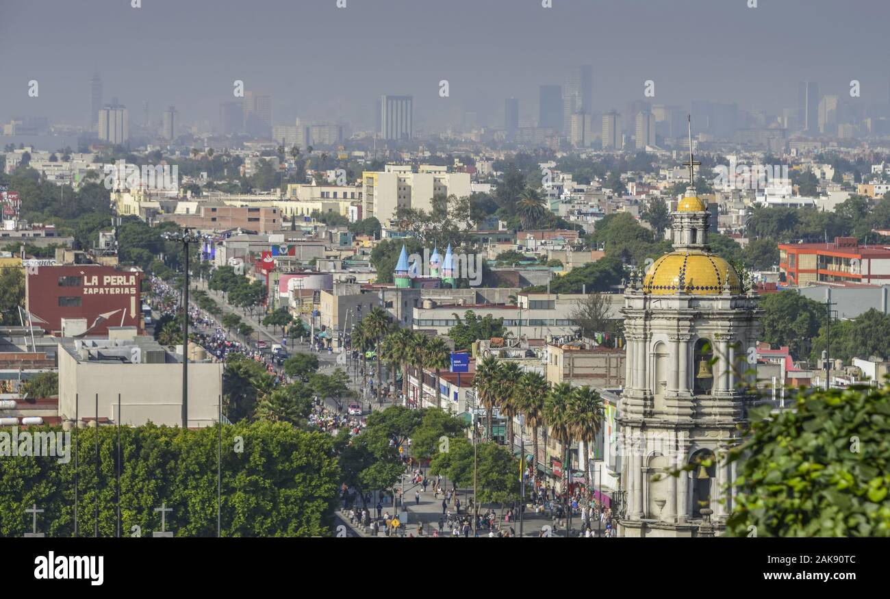 Stadtpanorama, Mexiko Stadt, Mexiko Stock Photo