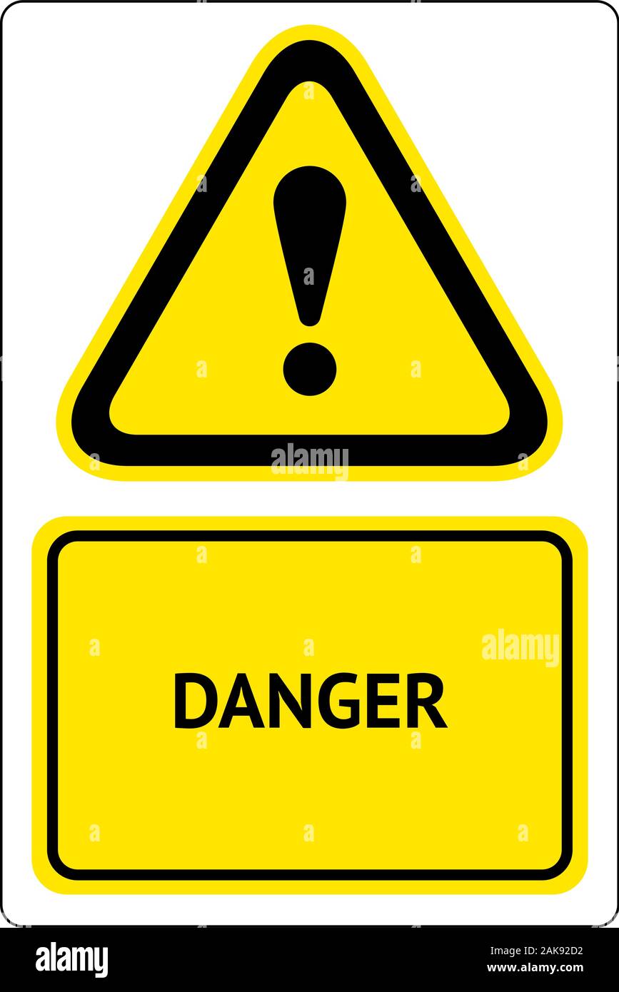 Hazard warning attention sign Stock Vector Image & Art Alamy