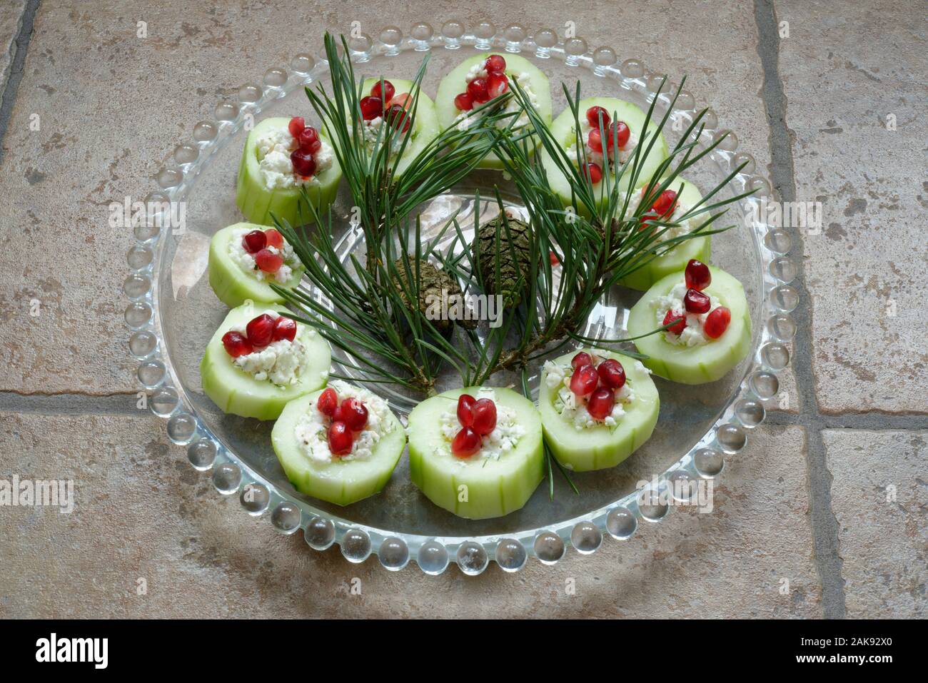 Christmas Party Food Small Eats Served On A Platter With