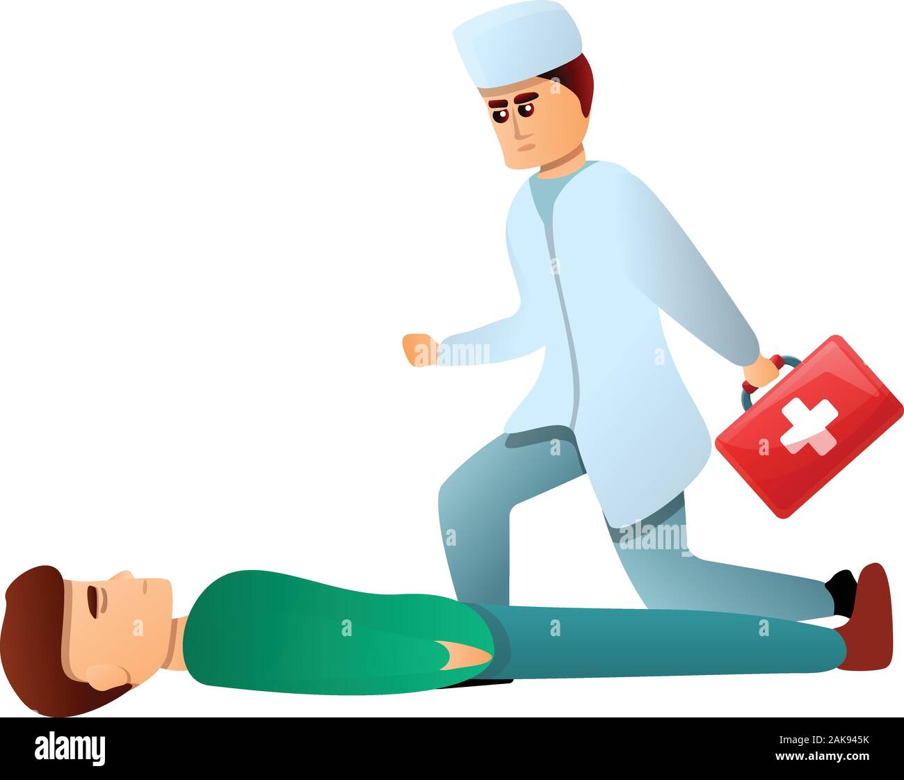 Doctor first medical aid icon. Cartoon of doctor first medical aid ...