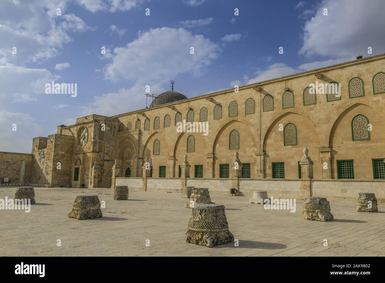Al-Aqsa-Moschee, Tempelberg, Jerusalem, Israel Stock Photo
