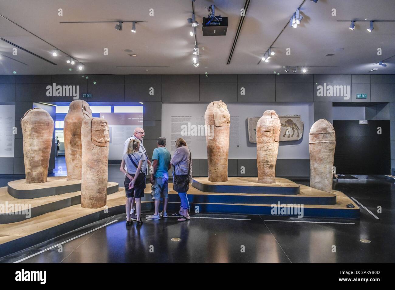 Sarkophage aus Deir el-Balah, Israel-Museum, Jerusalem, Israel Stock Photo