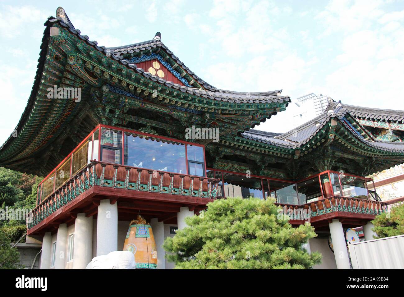 Bongeunsa Temple in the Gangnam District of Seoul, South Korea Stock Photo