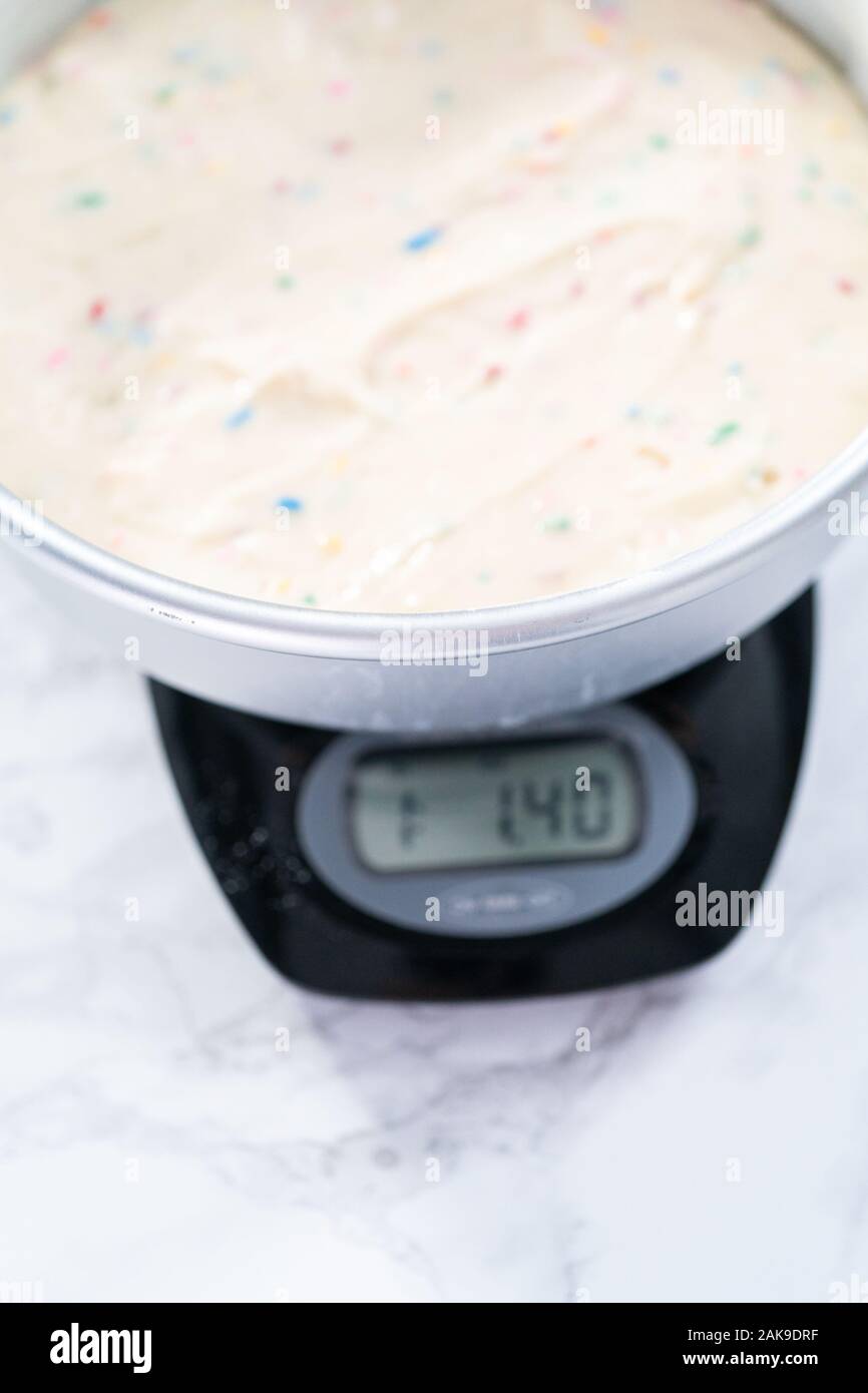 https://c8.alamy.com/comp/2AK9DRF/measuring-cake-batter-by-weight-on-a-digital-kitchen-scale-2AK9DRF.jpg