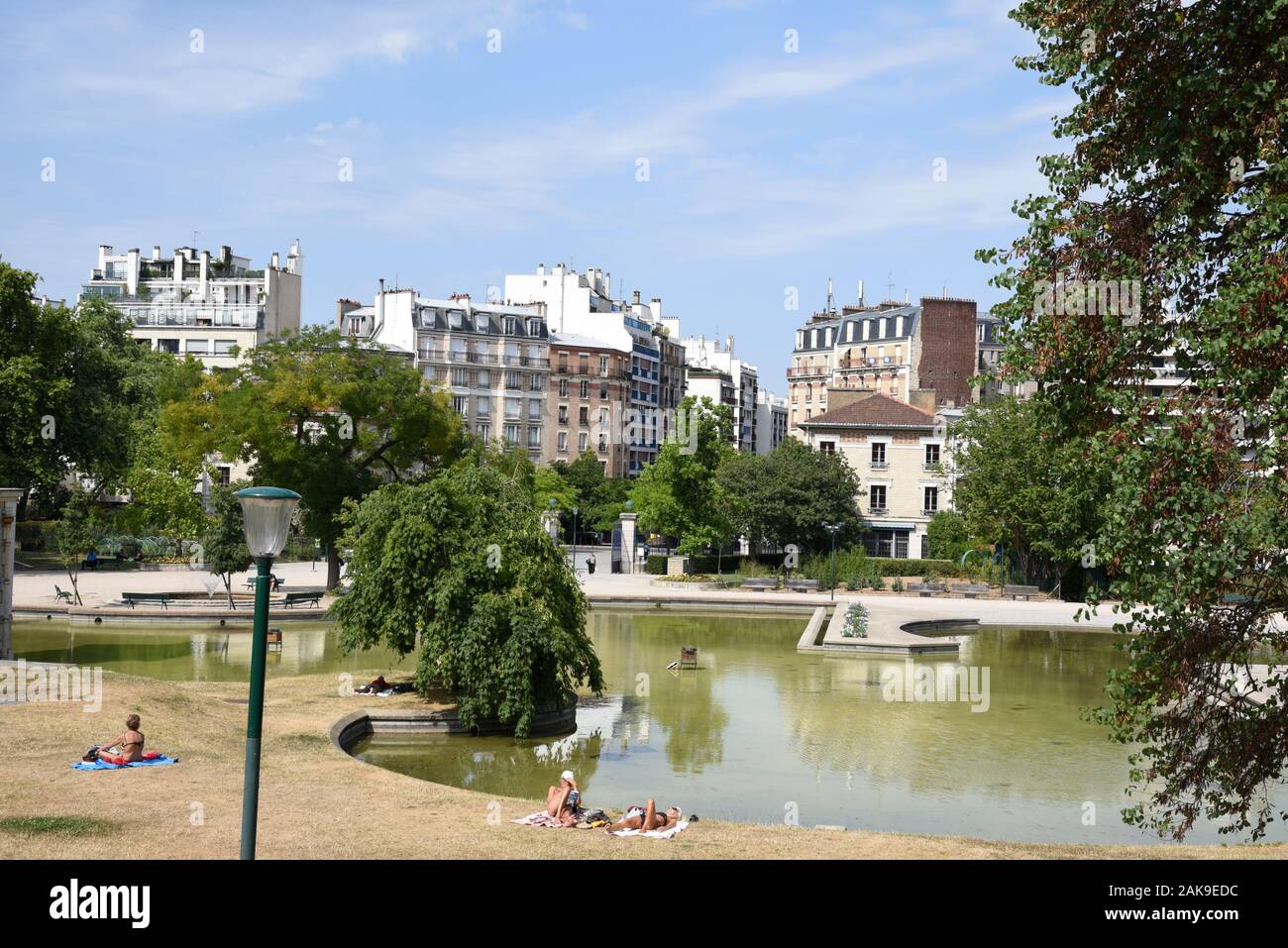 Paris (France): park Parc Georges Brassens in the 15th arrondissement (district) Stock Photo