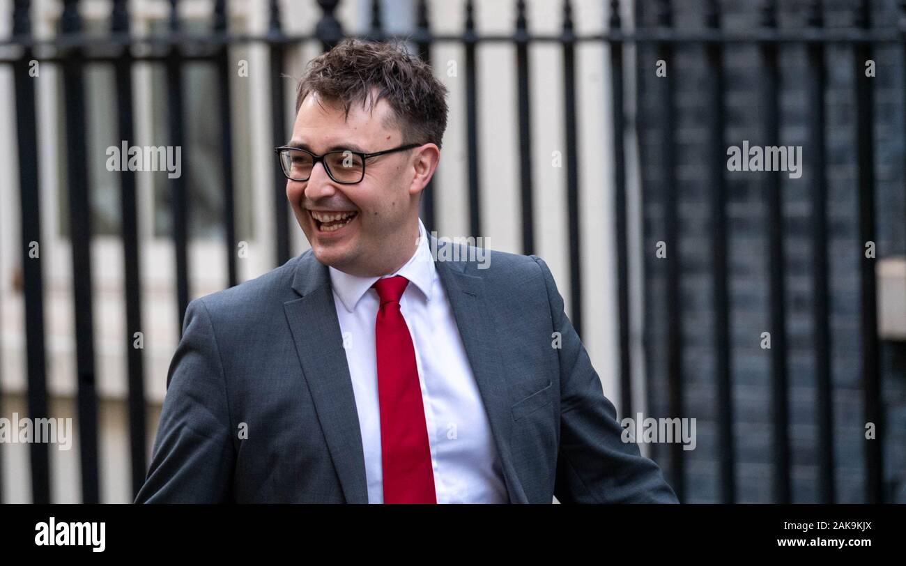 London UK 8th January 2020,  Ben Gascoigne Political Secretary to the Prime Minister leaves 10 Downing Street, London Credit Ian Davidson/Alamy Live News Stock Photo
