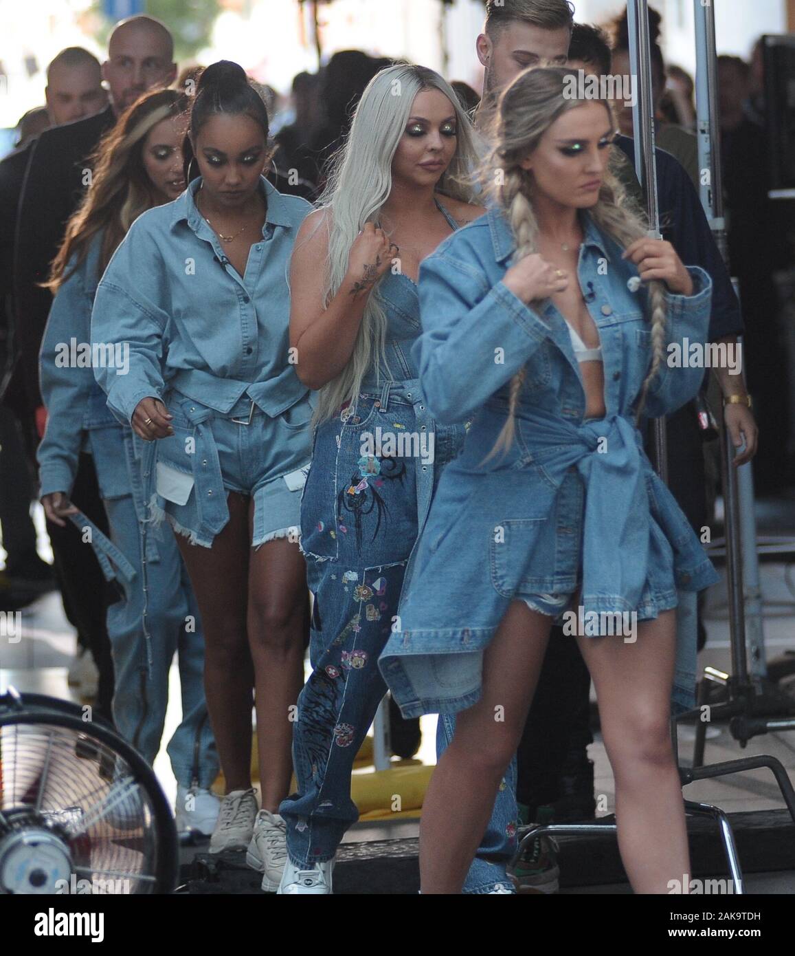 Little Mix Jade Thirlwall Perrie Edwards Leigh Anne Pinnock And Jesy Nelson On The One Show Stock Photo Alamy