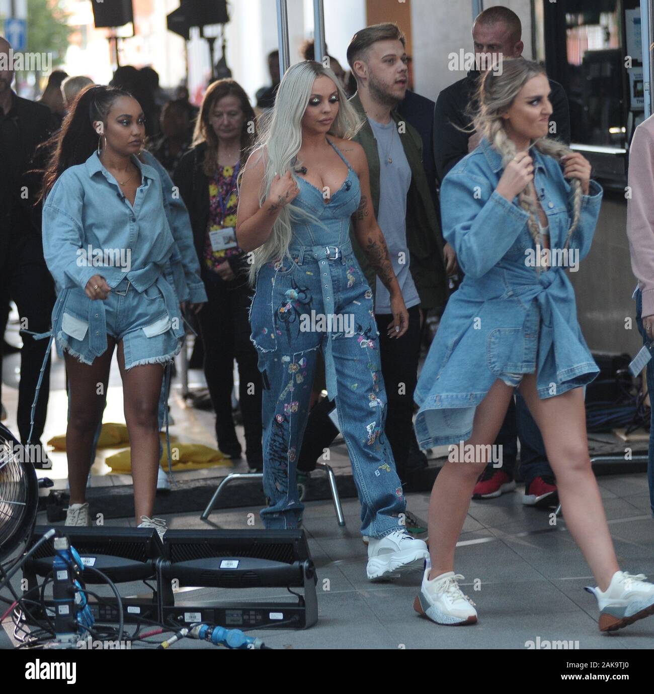 Little Mix Jade Thirlwall Perrie Edwards Leigh Anne Pinnock And Jesy Nelson On The One Show Stock Photo Alamy