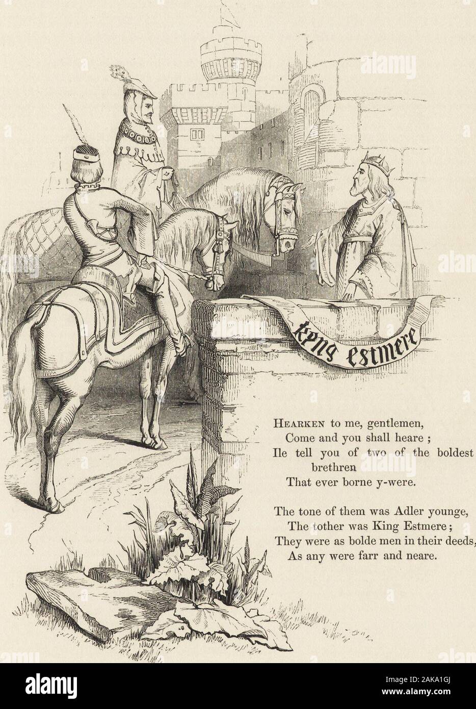 The Book Of British Ballads N The Latter Occur The Followingpassages Which May Be Compared With The Changes Introduced Into The Several Stanzas Line 10 His Brothers Hall Line 46 The King