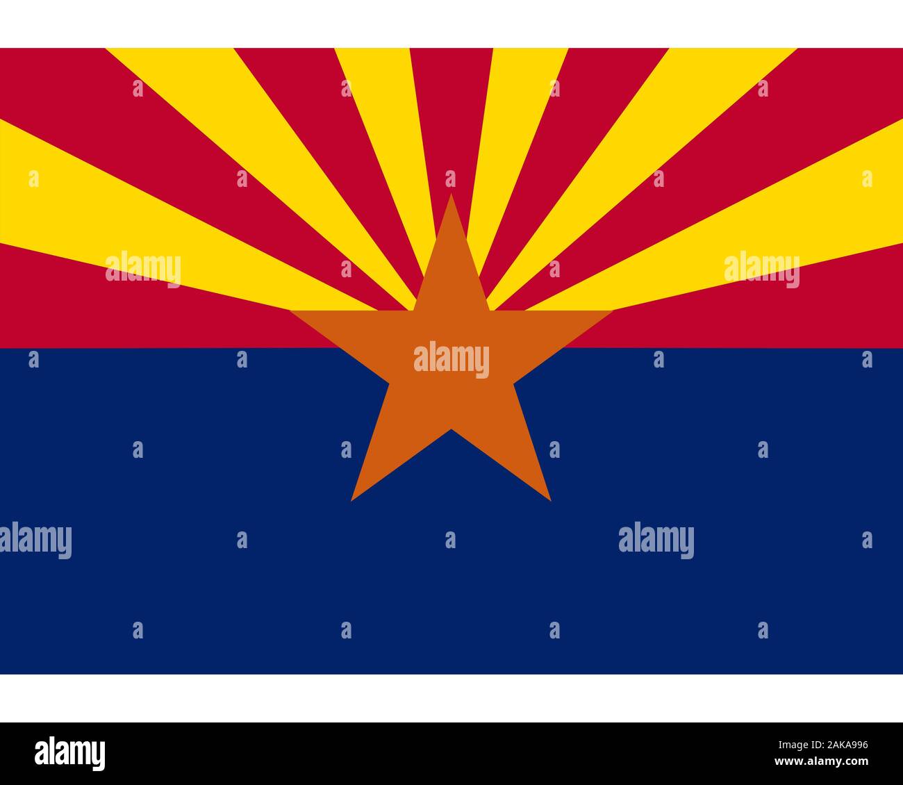 Flag of Arizona as vector illustration Stock Photo - Alamy