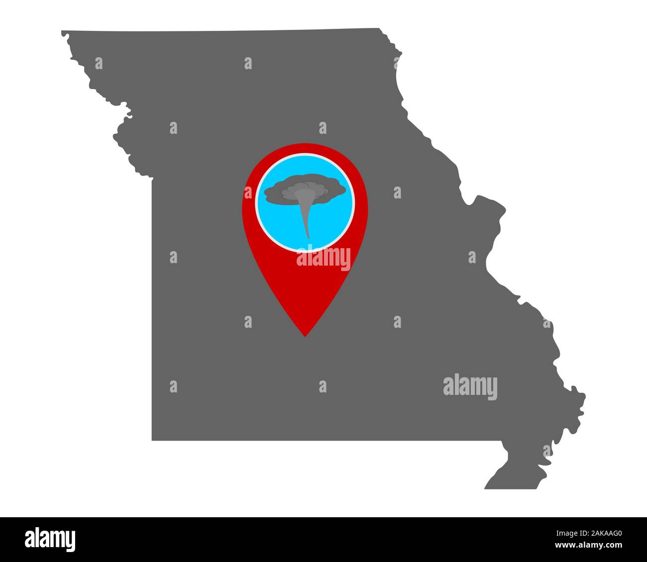Missouri map pin hi-res stock photography and images - Alamy