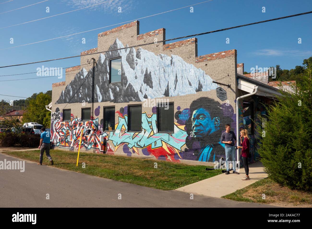 River Arts Districts in Asheville North Carolina Stock Photo - Alamy