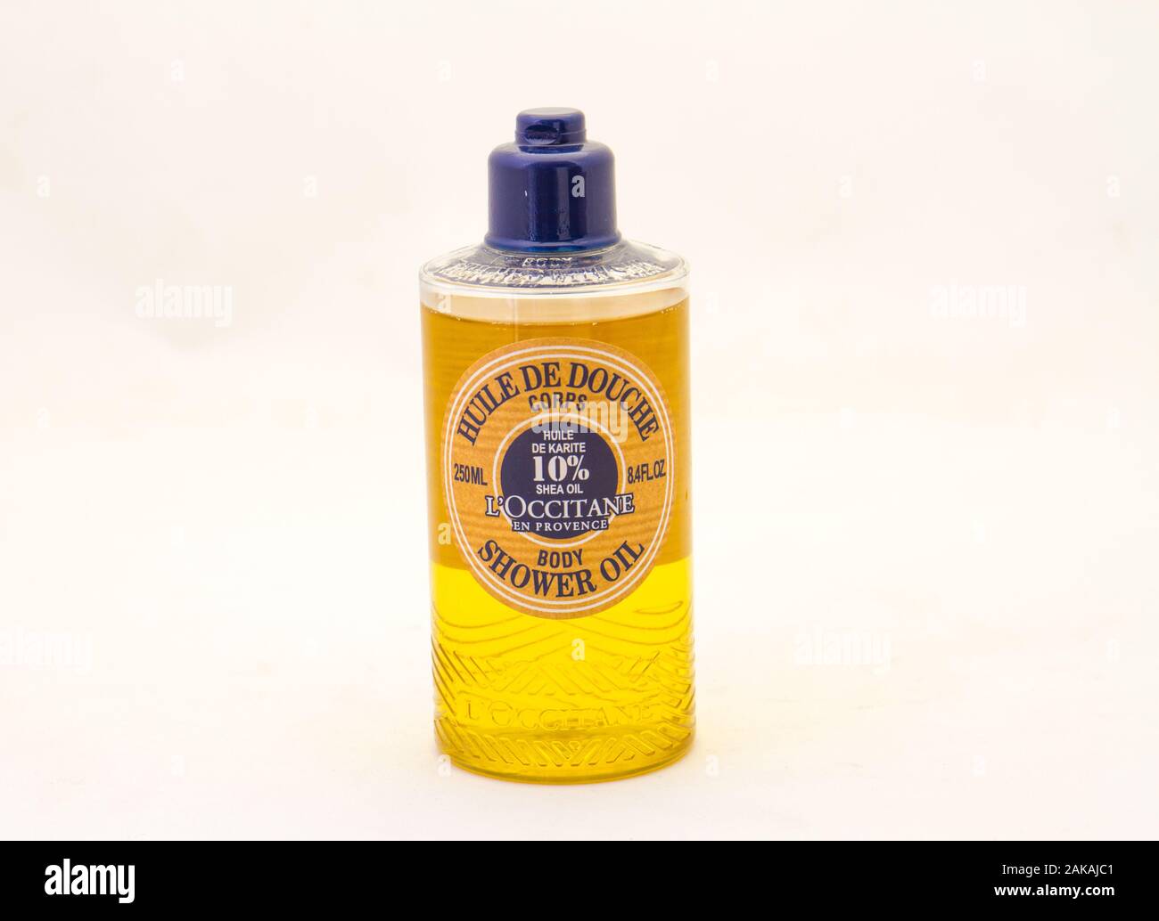 Alberton, South Africa a container of L'Occitane en provence shower