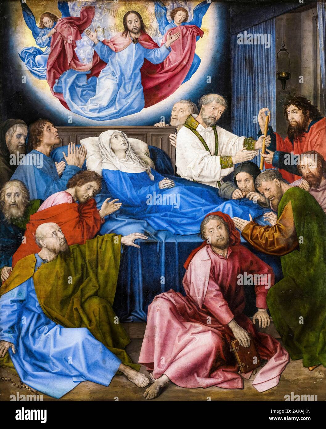 Hugo van der Goes, Death of the Virgin, painting, 1475 Stock Photo