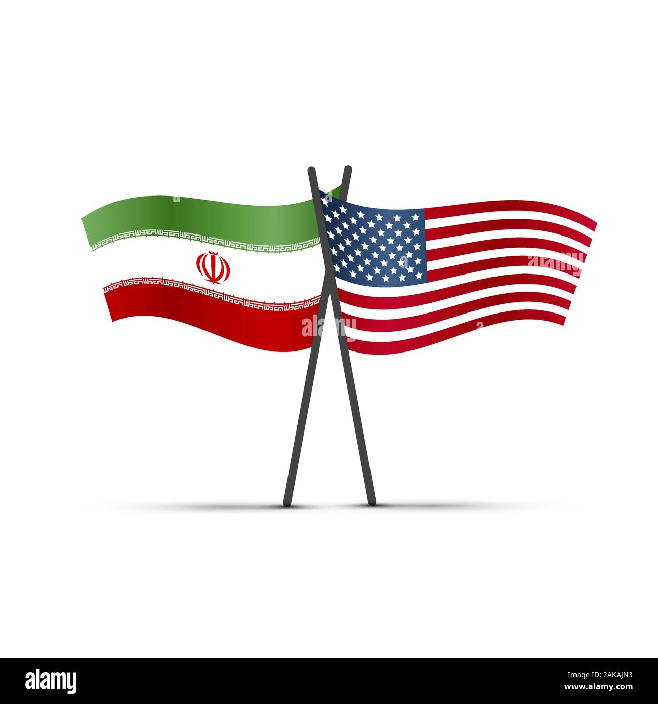 Iran and united states of america Cut Out Stock Images & Pictures - Alamy