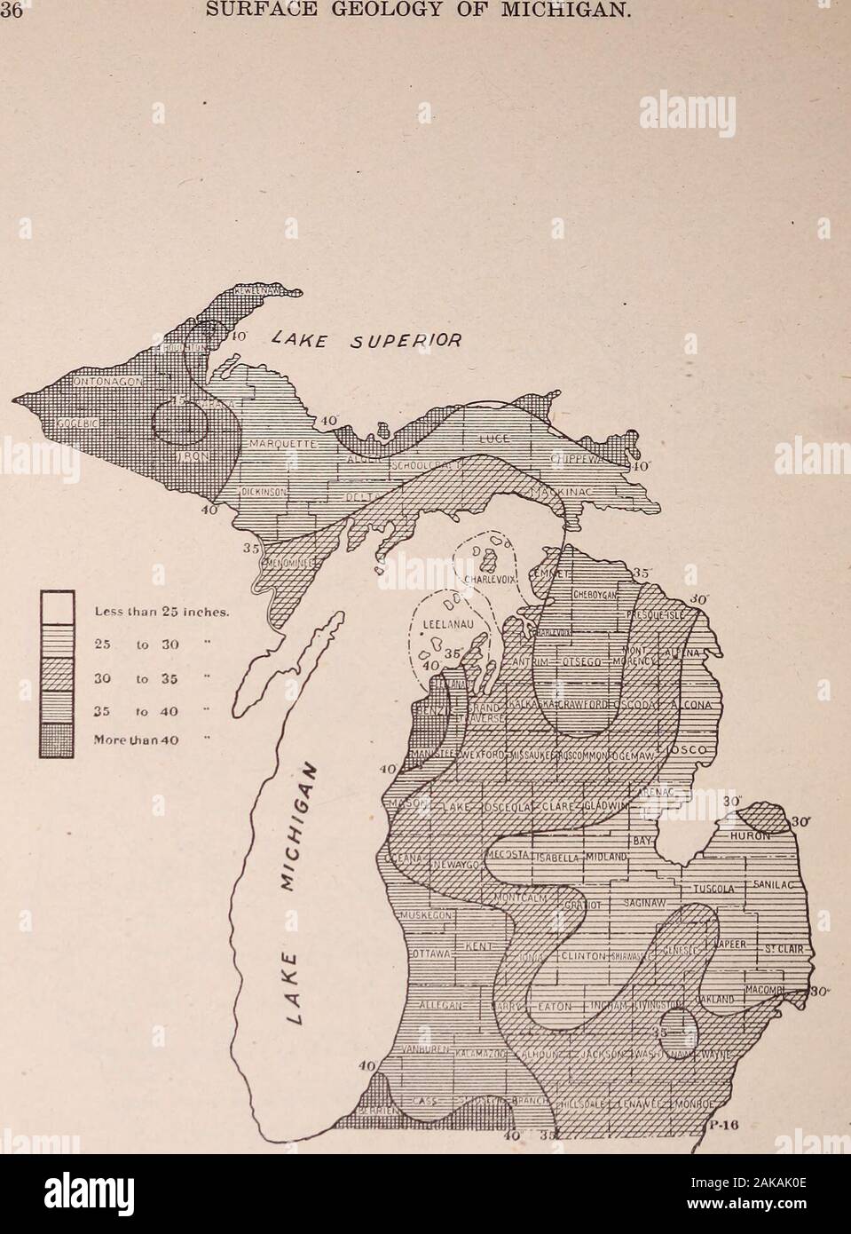 Surface geology and agricultural conditions of Michigan . Fig. 11
