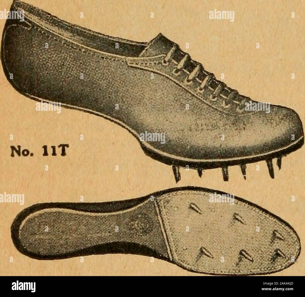 How to become an athlete . Spalding Indoor Running Shoes No. 111. Soft  leather, corrugated rubber soles,with spikes Pair, $5.00 Spalding Outdoor  Jumping Shoes No. 14J. Strong leather; machine made. Dur-able. Steel