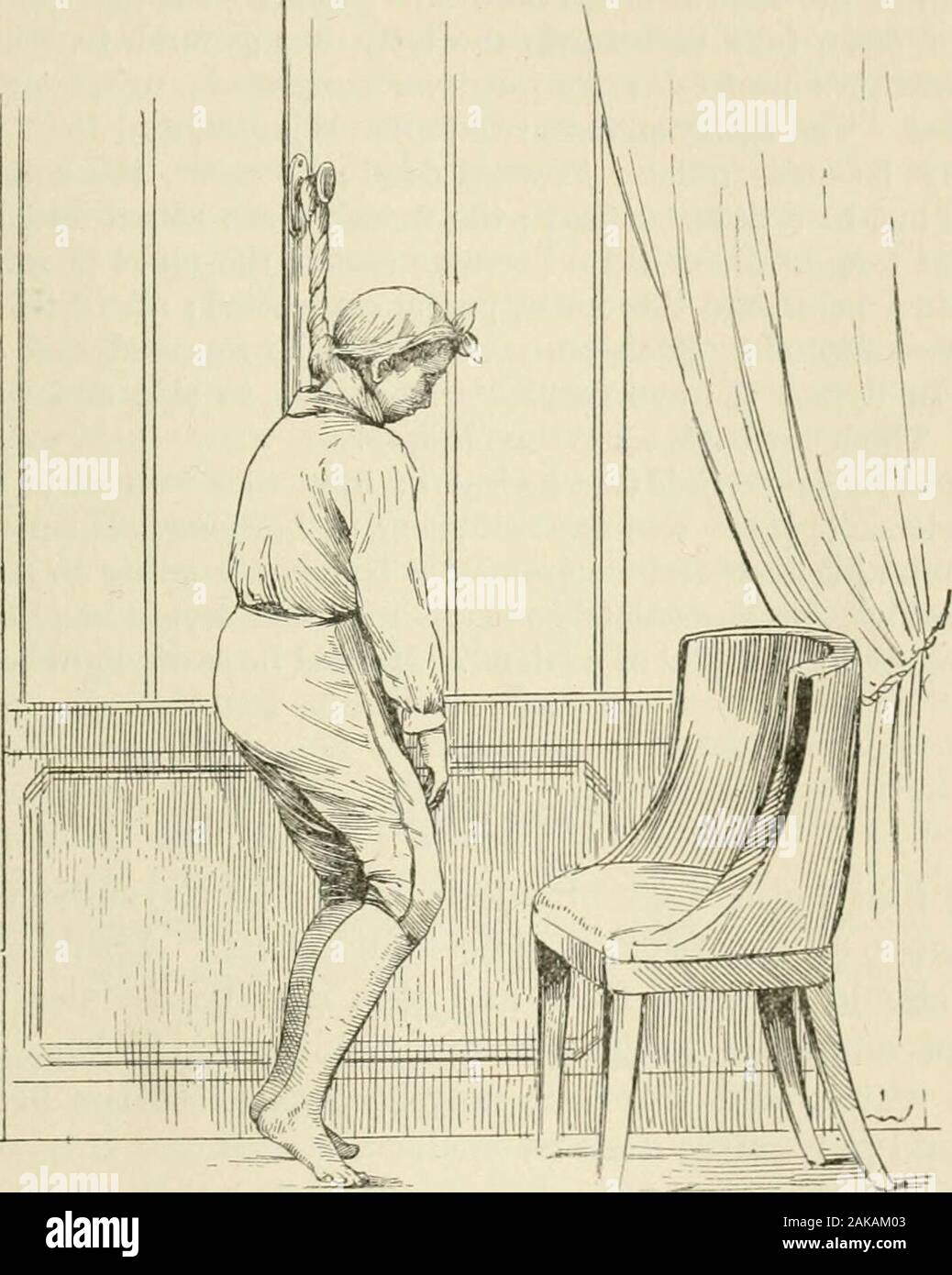 Medical jurisprudence, forensic medicine and toxicology . however, the tissuesand especially the spinal cord are injured, or the ligature hascompressed below the larynx, the chance of recovery is verysmall, even if the body is cut down at once. According toFaure, animals experimented upon die in twelve to twentyminutes. Many cases of incomplete hanging have been reported;where the feet touch the floor, or would do so if the subjectshould choose to have it so. Tardieus collected 261 cases, in See articles of Huppert, Vier. 2 Jour. Amer. Med. Assn., 1885, i., ger. Med., etc., xxiv., pp. 237-252, Stock Photo