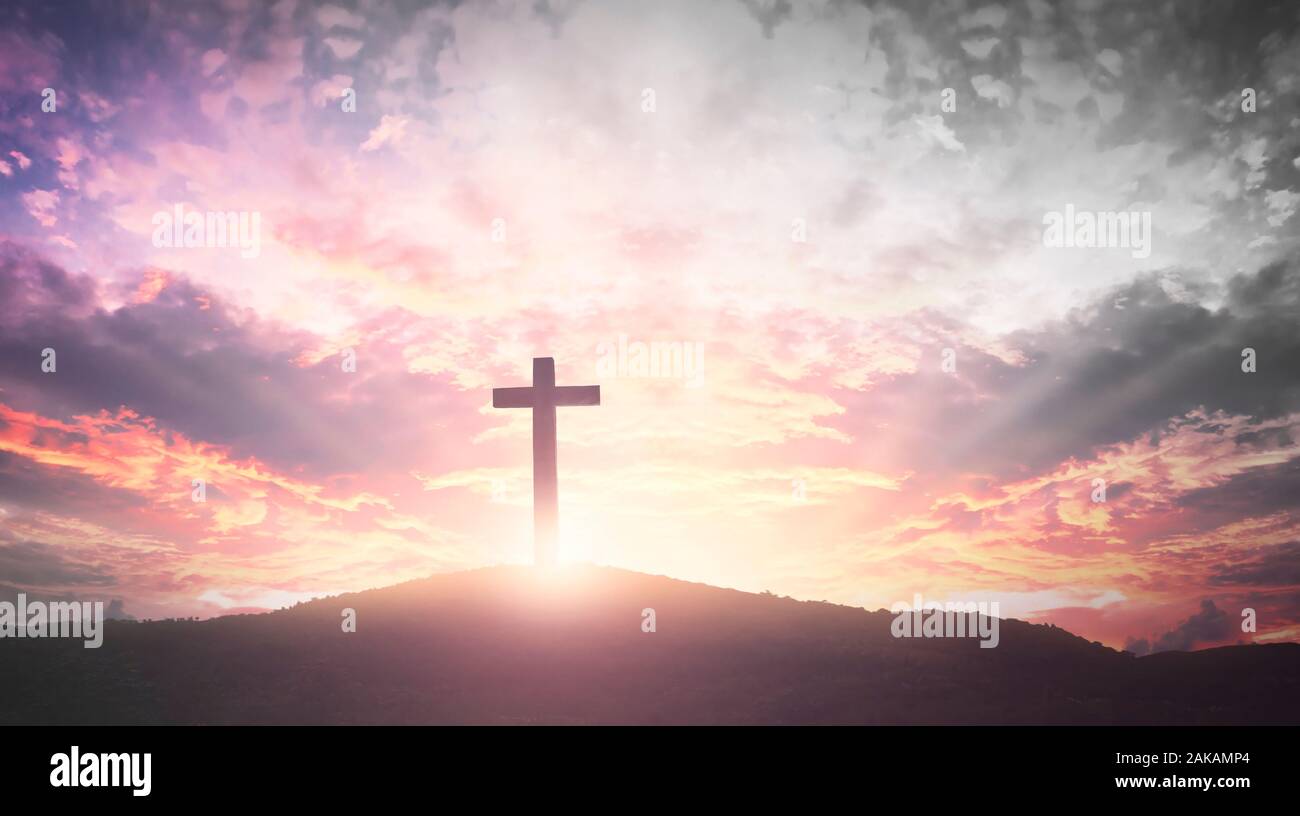 The Cross symbol of christian and Jesus Christ Stock Photo - Alamy