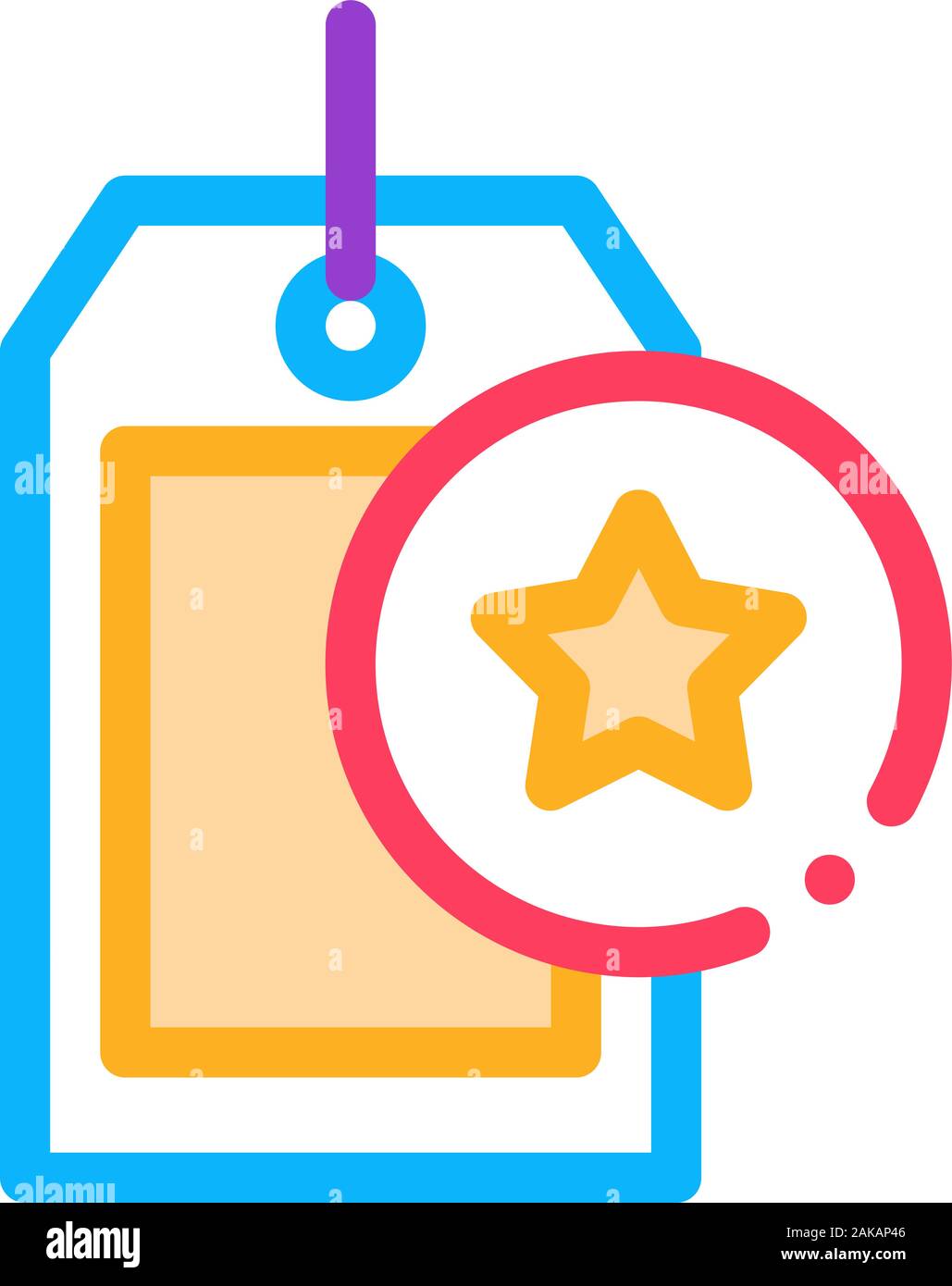 Bonus Label Concept Icon Vector Outline Illustration Stock Vector Image ...