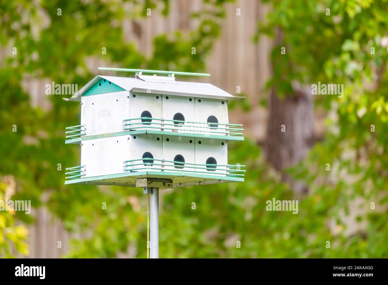12-Hole Purple Martin Birdhouse – 26 Inch – Weatherproof Recycled Poly – Amish Handcrafted – USA