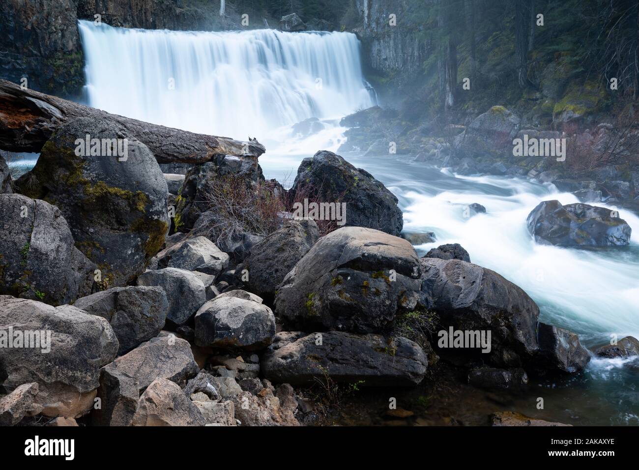 View of Mossbrae Falls, Dunsmuir, California, USA Stock Photo Alamy