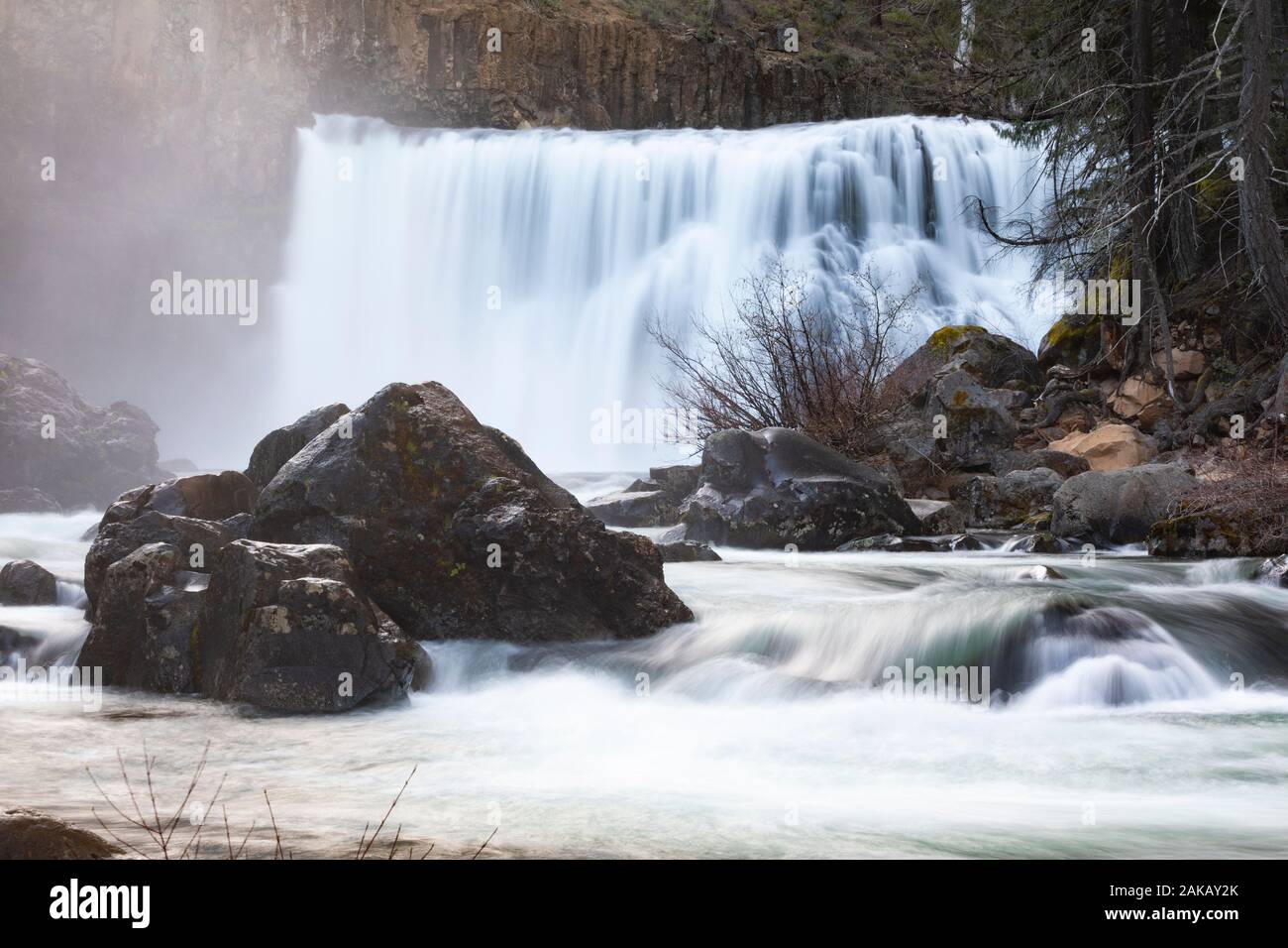 View of Mossbrae Falls, Dunsmuir, California, USA Stock Photo Alamy