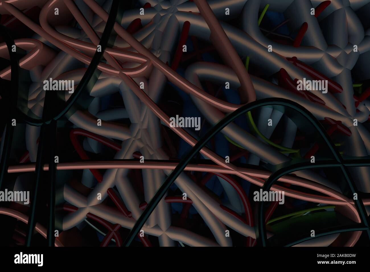 Messy Texture Renders Messy colorful string neon grow lights, for design texture or title ...