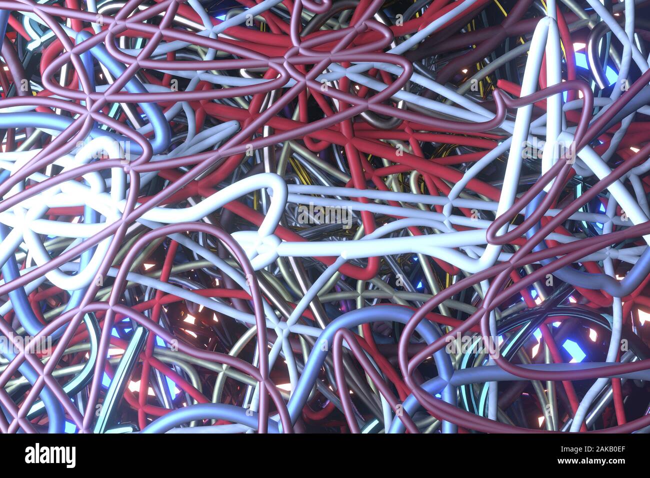String Web's Texture Abstract neon grow lights messy colorful string, for web page, graphic ...