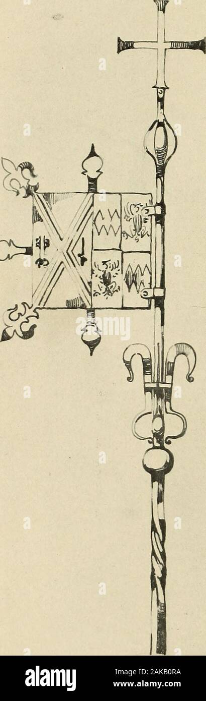 Ironwork .. . Oh o3bow a,o d a i—i X in bo d O ,d bod o l-H ^s^sjSjagff jj MMgL ^g^ o^M. Fig. 22.—Standard from railing ofBishop Montagues tomb in BathAbbey. 1618. (p. 49). Stock Photo