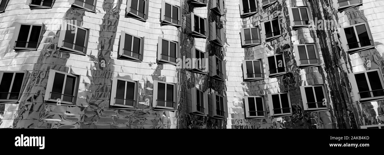 Gehry Buildings at Media Harbour in Dusseldorf, North Rhine-Westphalia, Germany Stock Photo