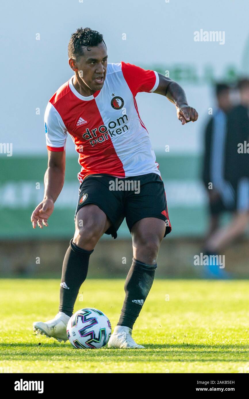 MARBELLA, 08-01-2020, football, , Dutch eredivisie, season 2019-2020, Feyenoord player Renato Tapia, during the match Hoffenheim - Feyenoord Stock Photo